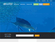 Tablet Screenshot of billfish.org